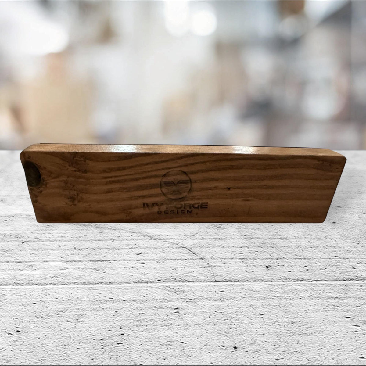 Personalized Wooden Desk Name Plate with 1 Insignia Box