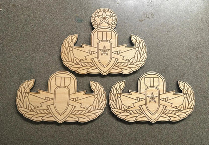 U.S. Army EOD Badge Wooden Wall Hangings