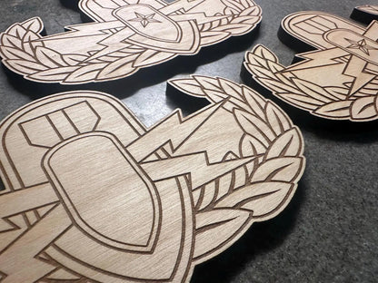 U.S. Army EOD Badge Wooden Wall Hangings