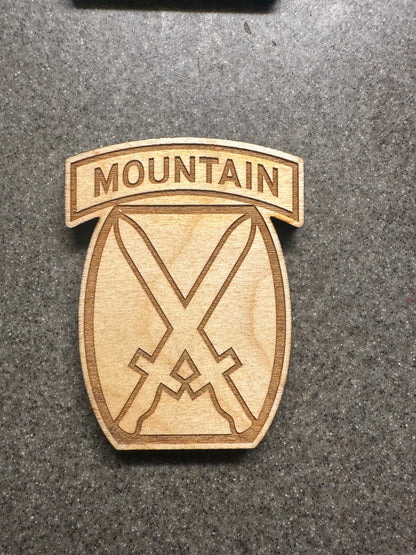 U.S. Army Wooden Patch Wall Hangings