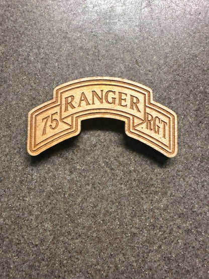 U.S. Army Wooden Patch Wall Hangings