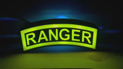 U.S. Army Ranger Tab 3D Printed LED Light Box