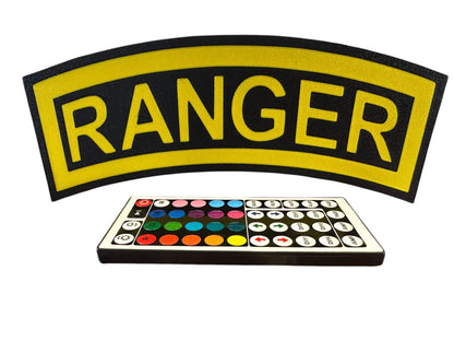 U.S. Army Ranger Tab 3D Printed LED Light Box