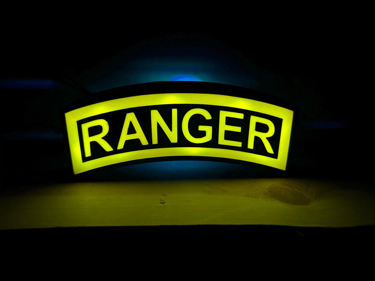 U.S. Army Ranger Tab 3D Printed LED Light Box