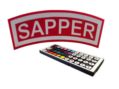 U.S. Army Sapper Tab 3D Printed LED Light Box
